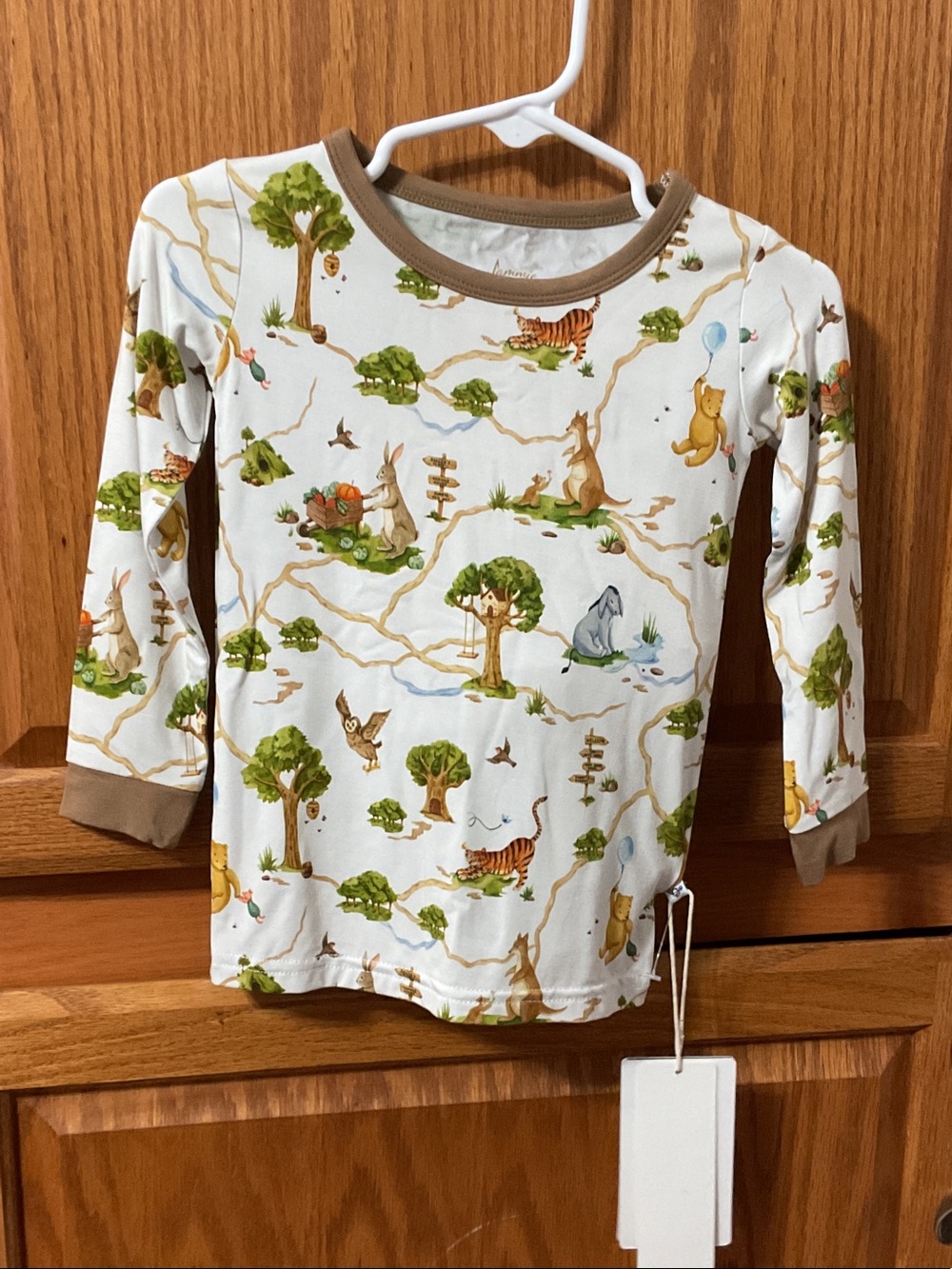 Toddler bamboo Winnie the Pooh print 2 pc pajama size 2t